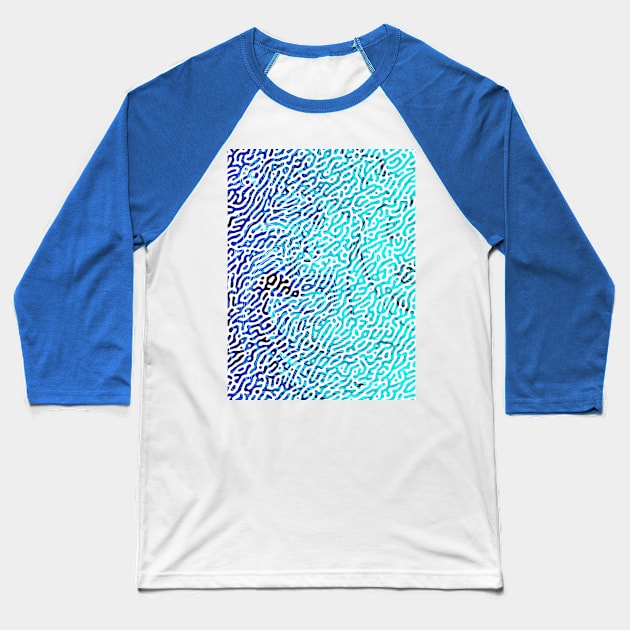 Pattern waves Baseball T-Shirt by WERFL